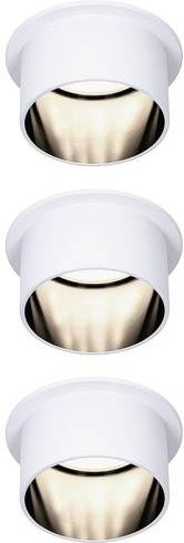 Paulmann LED-Einbauleuchte 93377 mit integriertem LED in Weiß (matt) und Schwarz (matt), 18W, warmweißes Licht - Bild 1