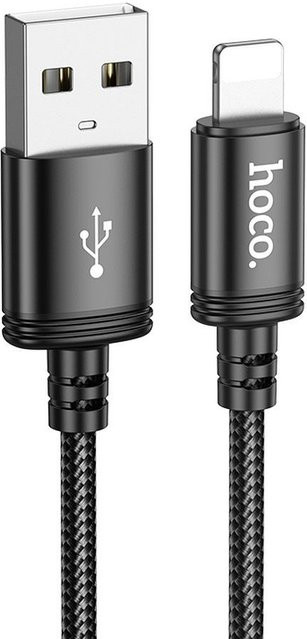 HOCO X89 USB-A auf Lightning Daten- und Ladekabel, 18W, Schwarz, 2m - Bild 1