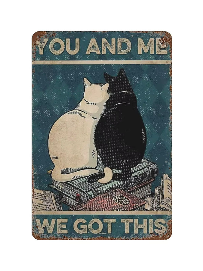 Dreacoss Retro-Metallblechschild You and Me We Got This Vintage-Poster in Mehrfarbig, B: 20,0 cm, H: 14,0 cm, T: 1,0 cm - Bild 2