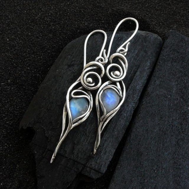 YoYo Ohrringe, Blau, Zirkonia, Silber, Damen - Bild 1