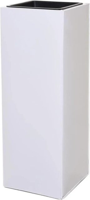Vivanno Pflanzkübel Block modern Weiß B/T/H: 24 x 24 x 65 cm - Bild 1