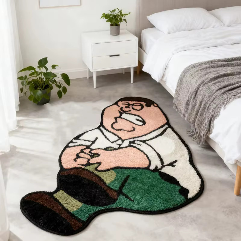 VIKAMA Cartoon-Kinderteppich mit niedlichem Motiv in Multicolour für das Kinderzimmer oder Wohnzimmer - Bild 3