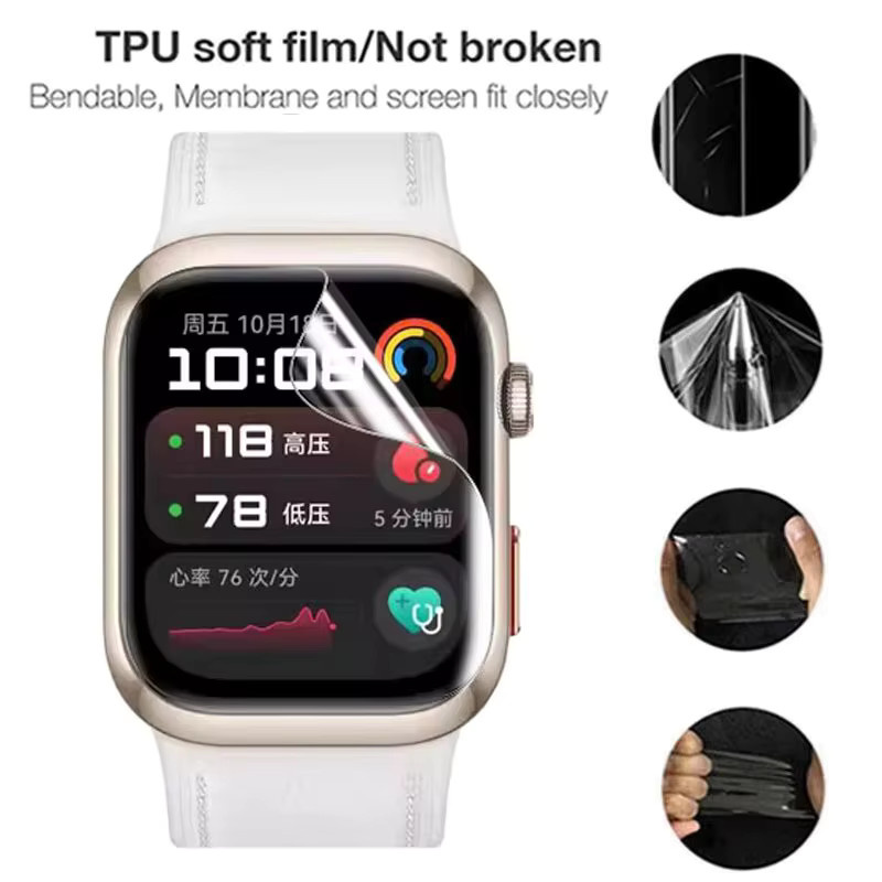 Huawei Uhrenzubehör, Hydrogel Screen Protector, transparent, Huawei Uhr D2 - Bild 5