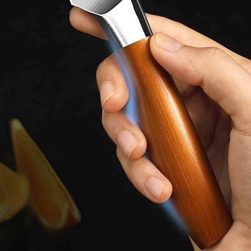 Hochwertiges PLYS Schälmesser aus Silber und Holz für Obst und Gemüse - Bild 4