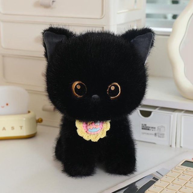 Binchi Fitness Stehende Lätzchen Katze, Plüsch, 23cm - Bild 1