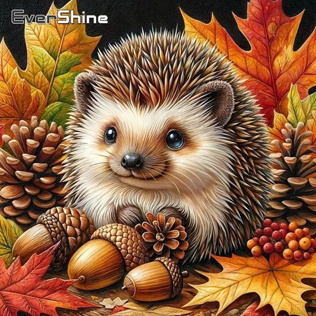 EverShine Diamant-Malset Igel, Bastelset, Tiere, Bunt / Mehrfarbig - Bild 1
