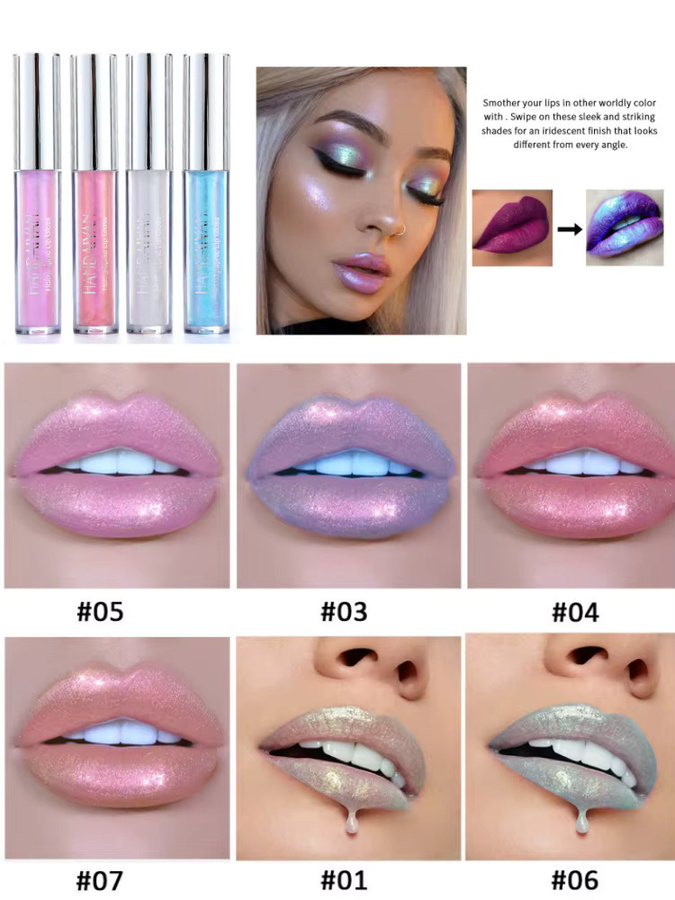Handaiyan Lipgloss, glitzernd, Unisex - Bild 5