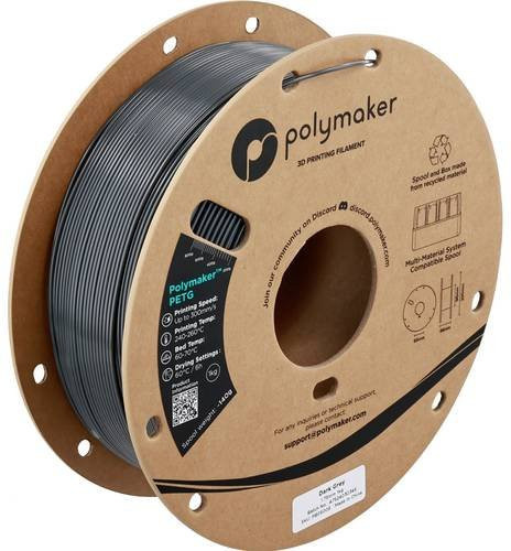 Polymaker PETG Highspeed Filament 1.75mm, 1000g, Dunkelgrau - Bild 1
