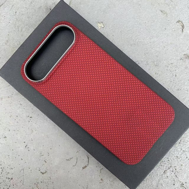 Apple iPhone Air 17 Air Ultra Dünne Aramid Kohlefaser Hülle mit MagSafe in Rot - Bild 1