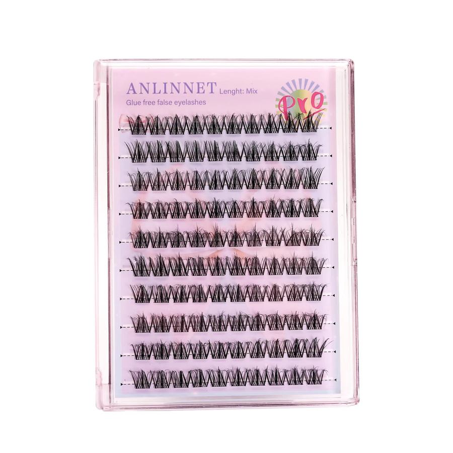 Anlinnet Künstliche Wimpern, 3D, Selbstklebend, Natürlich, Unisex - Bild 5
