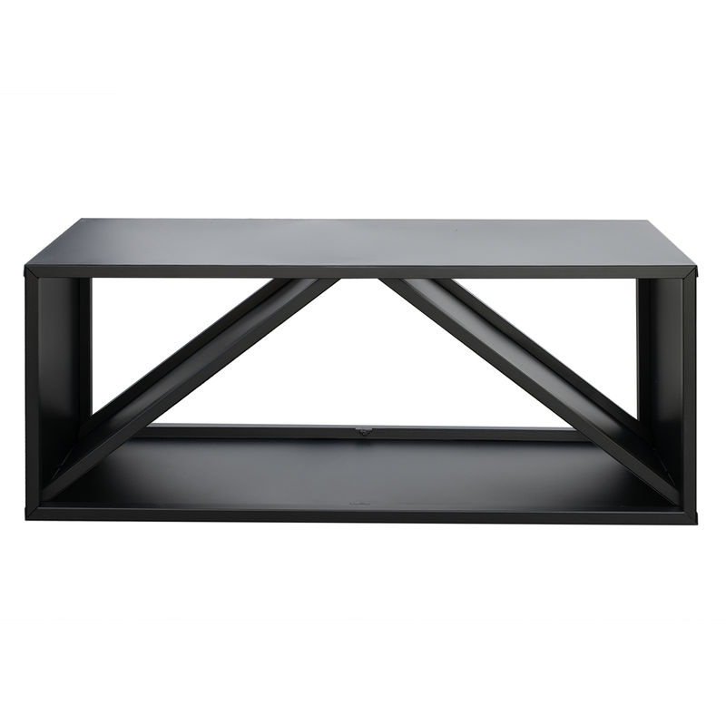 Westmann modernes Kaminholzregal aus Stahl in Schwarz, B/T/H: 104 x 34,5 x 40 cm - Bild 3