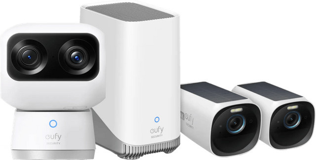 eufyCam 3 Doppelpack und eufy Indoor Cam S350 Sicherheitskamera-Set - Bild 1