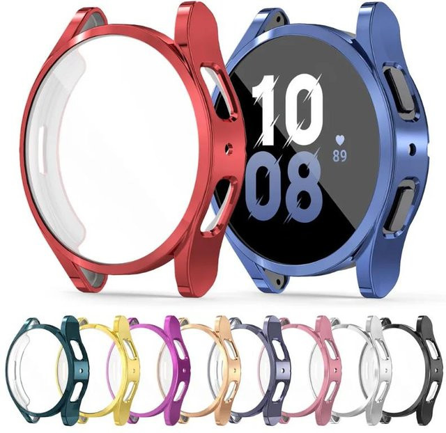 samusak Schutzhülle für Samsung Galaxy Watch, Silikon, Blau - Bild 1