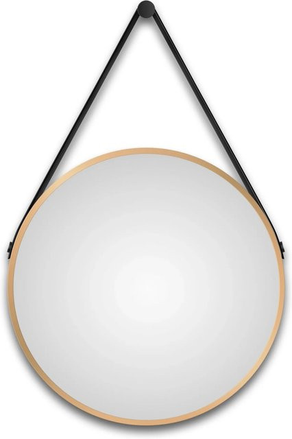 TALOS Wandspiegel rund in Gold mit Durchmesser: 50 cm - Bild 1