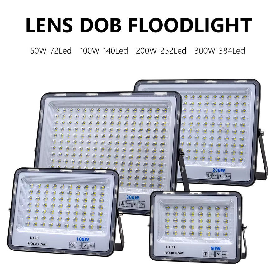 Hunta LED Flutlicht mit transparenter PC-Abdeckung für Garten und Außenbereich in Schwarz - Bild 2