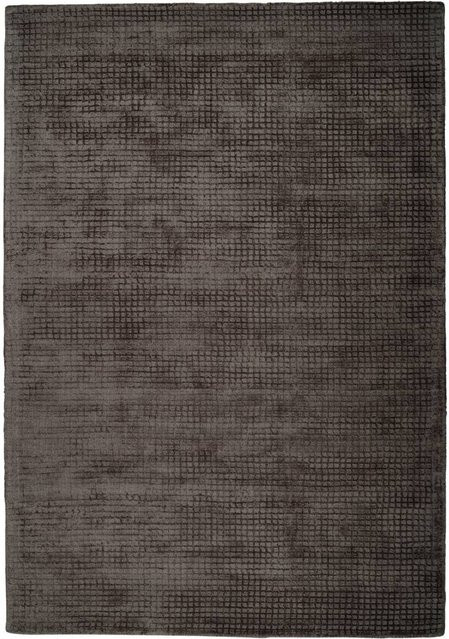 Padiro Teppich Bridget 125 Braun Kurzflor mit Hoch-Tief-Struktur und Vintage Look B/L: 80 x 150 cm - Bild 1