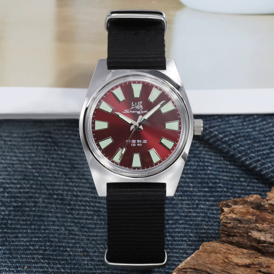 HEIMDALLR Armbanduhr, Handaufzug, Edelstahl, 36 mm, Herren, Schwarz - Bild 2