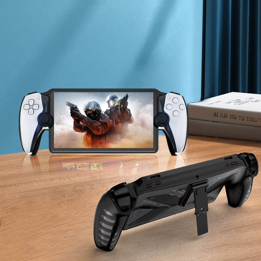 ALLOYSEED Schutzhülle für PlayStation PS5 Portal in Schwarz, stoßfeste TPU Gaming-Controller-Hülle - Bild 2