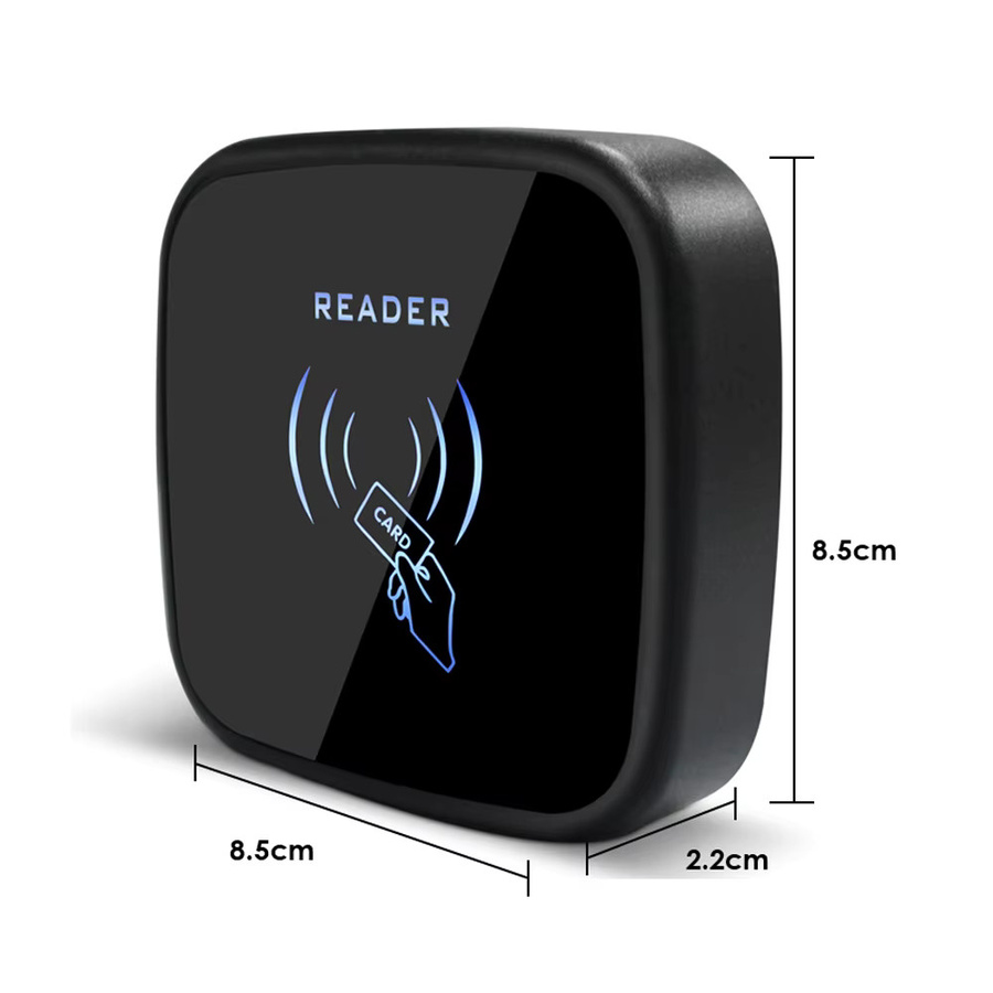 FENGLIANSECURITY RFID-Doppelfrequenz-Kartenleser ID & IC 125 kHz und 13,56 MHz mit Wiegand 26/34 Ausgang, wasserdicht IP67, Schwarz - Bild 2