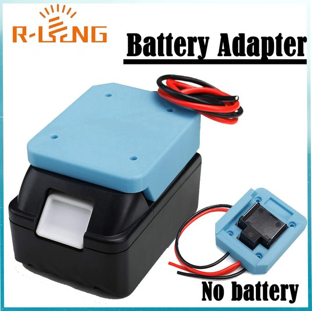 Makita DIY-Adapter Power-Wheel-Batteriekonverter für 18 V Li-Ionen-Akkus BL1830 in Blau mit 14 AWG-Kabel für RC-Autos, Robotik und RC-Trucks - Bild 1