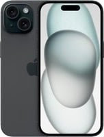 Apple iPhone 15 Smartphone mit 256 GB internem Speicher, 6,1 Zoll OLED-Display, 5G, Dual-SIM und 48 MP Rückkamera in Schwarz - Bild 1