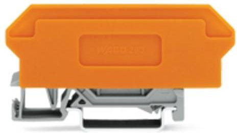 WAGO 280-629 Basisklemmenblock mit Zugfeder in Grau und Orange - Bild 1