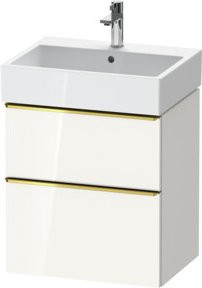 Duravit Waschtischunterschrank D-Neo in Weiß Hochglanz, B: 58,4 cm, T: 44,2 cm, H: 62,5 cm - Bild 1