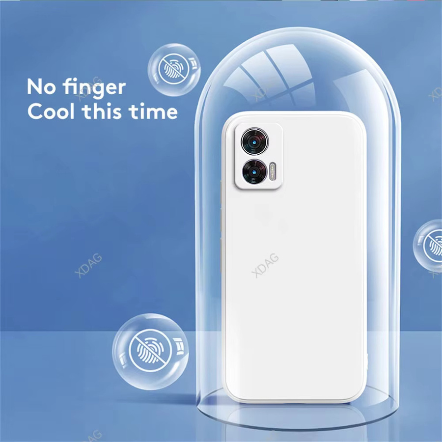 Handyhülle für Motorola Edge 30, Edge 30 Neo und 30 Neo 5G (6,28 Zoll, XT2245-1) mit Objektivschutz aus weichem Flüssigsilikon in Grün - Bild 1