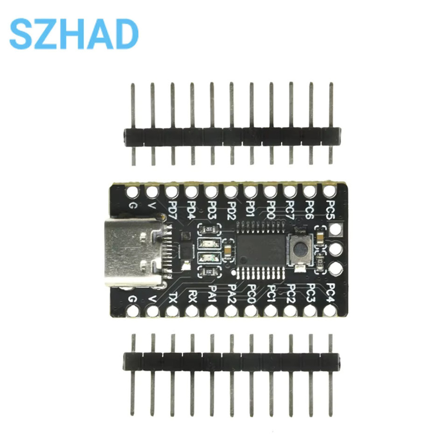SZYTF CH32V003F4P6 Core Board Development Board Mikrocontroller-Modul mit RISC-V Prozessor und USB-C Schnittstelle in Schwarz - Bild 2