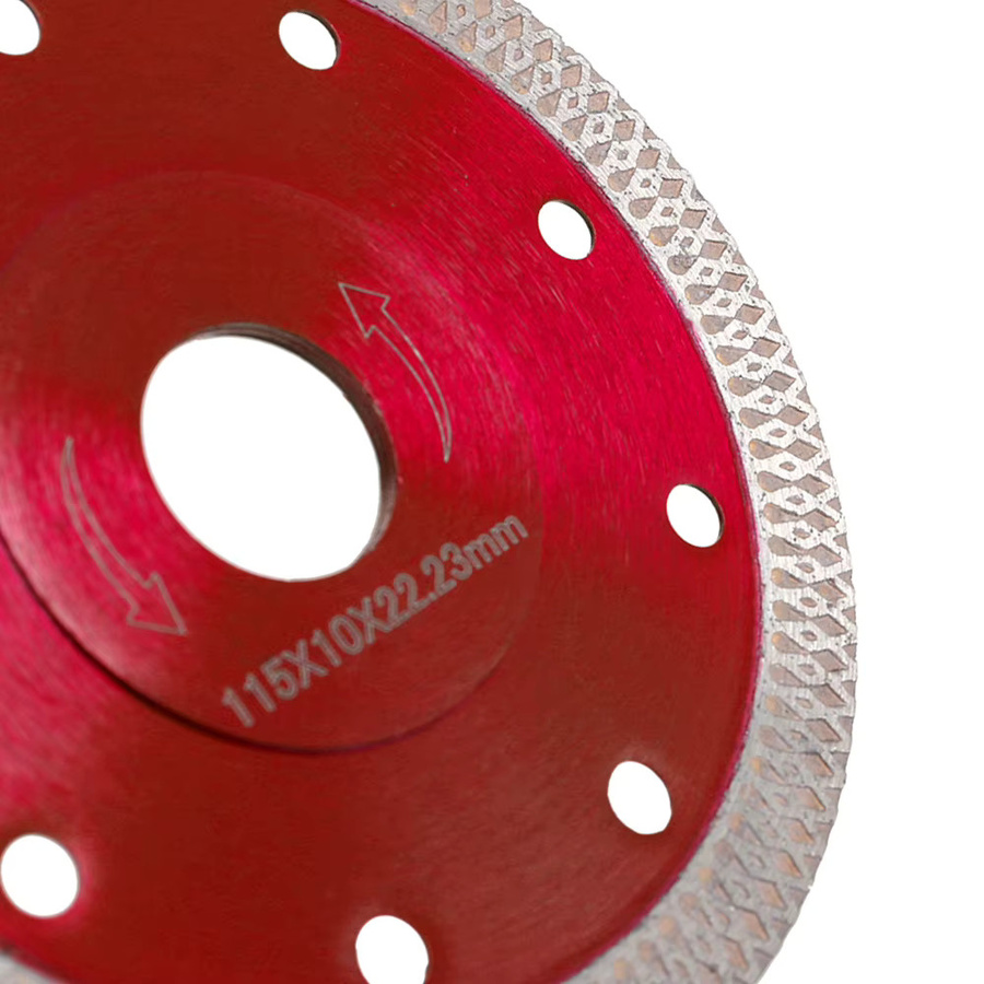 Toorise Diamant-Trockenschneidmesscheibe Turbo für Porzellan, Keramikfliesen und Stein, Durchmesser: 115 mm bis 125 mm - Bild 3
