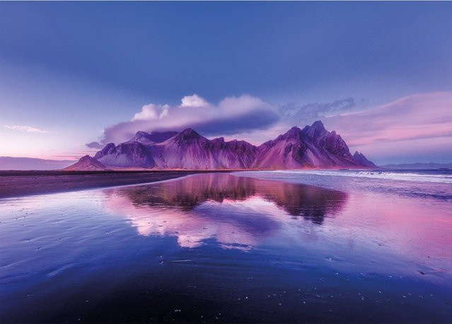 MaxRenard Vestrahorn-Berg Berühmte Gemälde-Serie, Puzzle, 1000 Teile, ab 14 Jahren - Bild 1