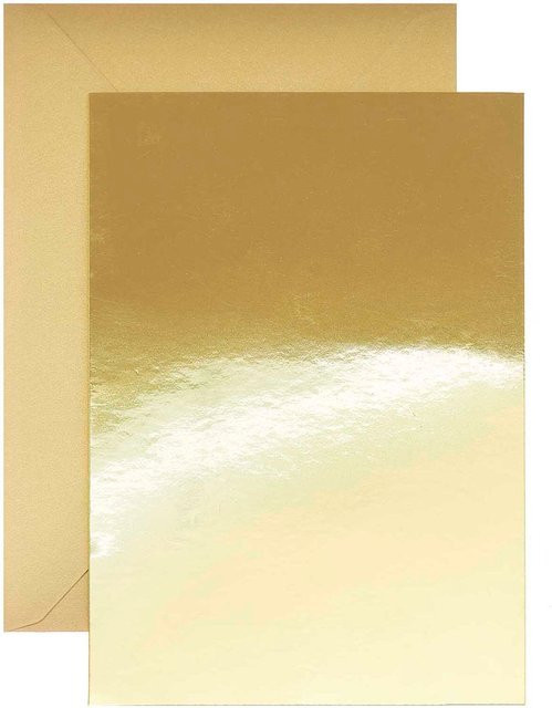 Rico Design Paper Poetry Kartenset in Gold, 20-teilig, B6, Spiegelkarton - Bild 1