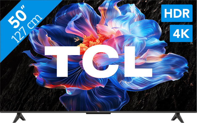 TCL 50 Zoll LED Smart TV P61K 4K UHD in Schwarz (Modell 2025) - Bild 1