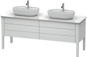 Duravit Waschtischunterschrank Luv in Weiß, B/T/H: 173,3 x 57,0 x 74,3 cm - Bild 1