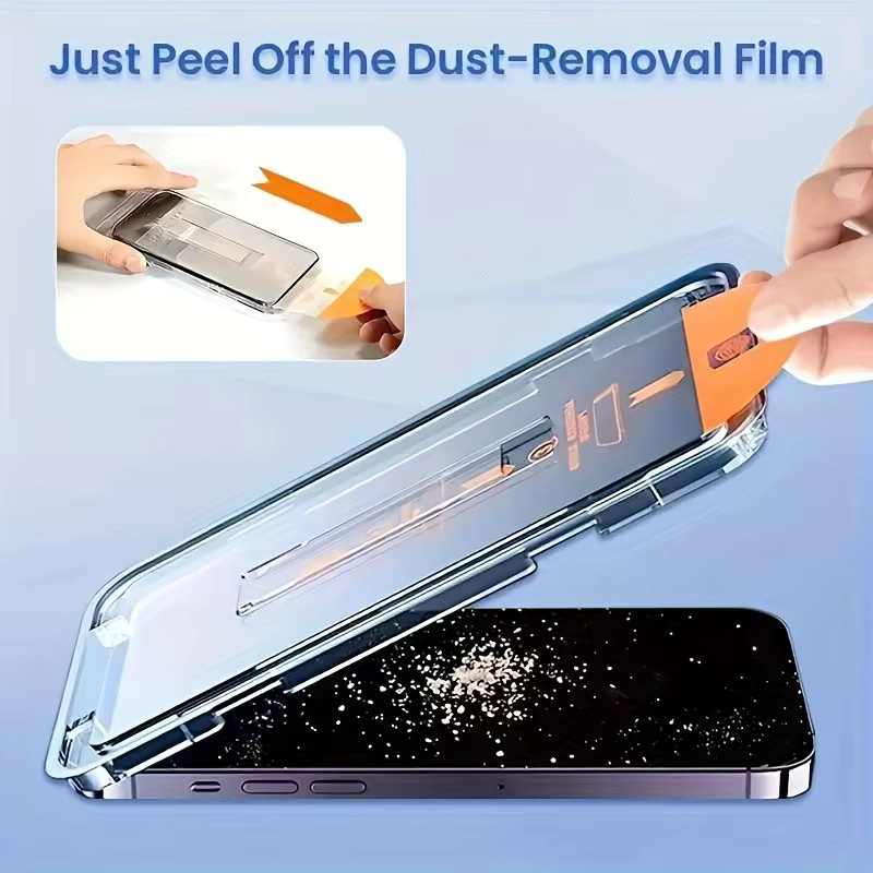 Displayschutz aus gehärtetem Glas mit oleophober Beschichtung für iPhone 17 Pro Max, transparent, 1–4 Stück - Bild 3
