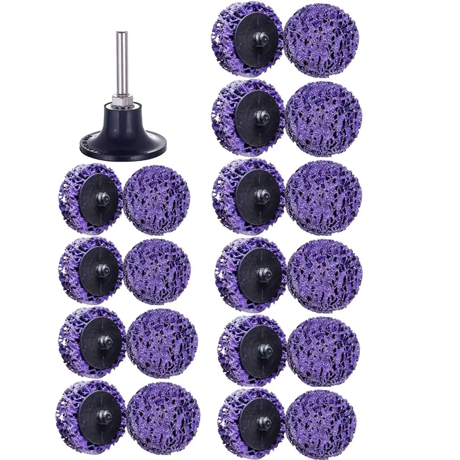 VIBRATITE 11/21-teiliges Schnellwechsel-Set mit Streifenscheiben und Farbabisolierrad für Bohrer und Stabschleifer, 2 Zoll - Bild 2