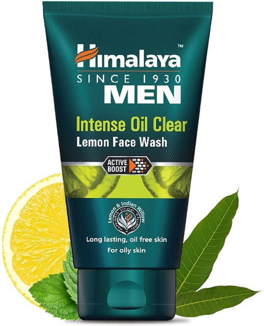 Himalaya Men Intense Oil Clear Zitrone Gesichtswaschgel, 50 ml, für fettige Haut - Bild 1