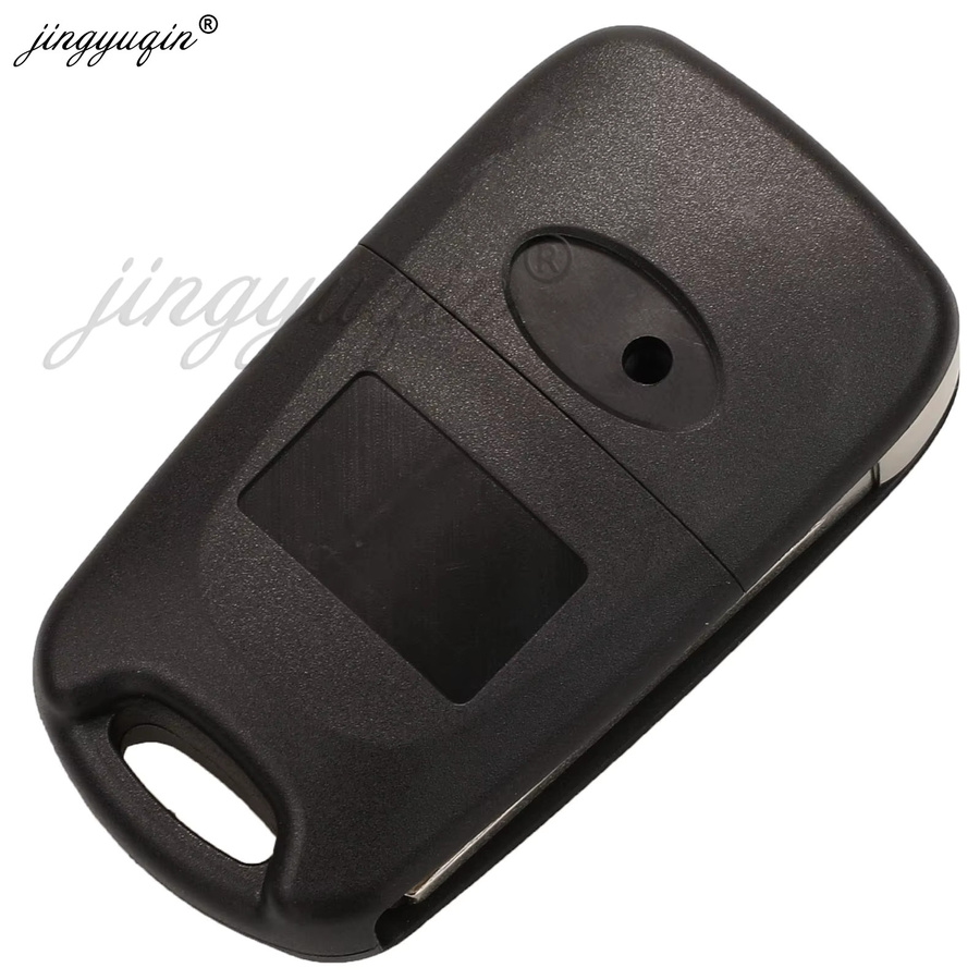 Jingyuqin 4D60 Flip TOY40 Fernbedienung Auto Schlüsselanhänger für Hyundai iX20 in Schwarz - Bild 4