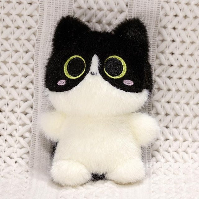Yiran toy Schwarze Katze Siamkatze, Plüsch, 20cm, ab 14 Jahren - Bild 1