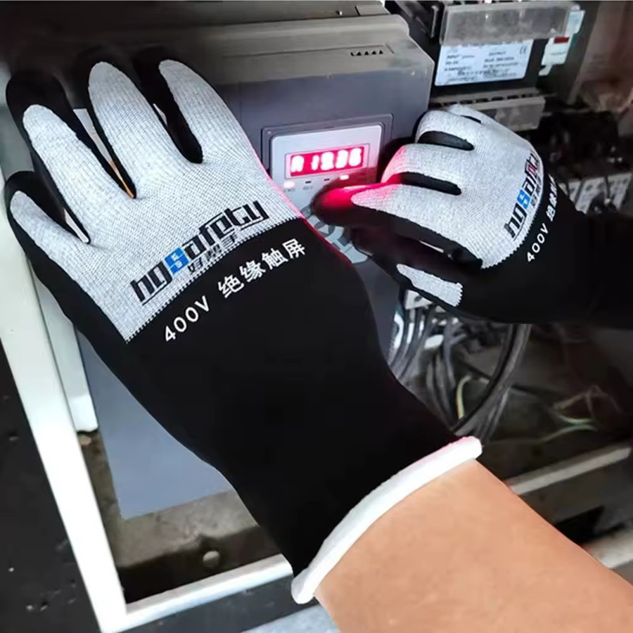 GAFASTWO Ultradünne Elektriker-Isolierhandschuhe aus Gummi mit Touchscreen-Funktion für 400 V/500 V zur elektrischen Sicherheit - Bild 3