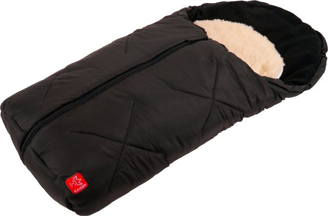 Kaiser Universal Winter-Fußsack Little Sheepy mit Lammfelleinlage für Babyschale und Tragewanne, Schwarz, B/T/H: 80 x 40 x 40 cm - Bild 1