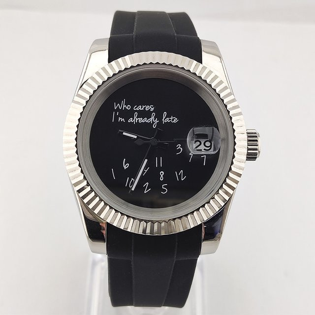 OUMASHI Armbanduhr Automatik, Edelstahl, Schwarz, 36 mm, Herren - Bild 1