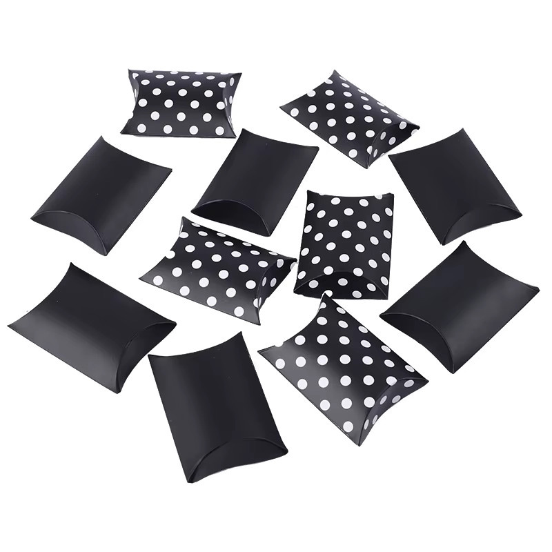 10 Stück ZQCXLD Kissen Form Candy Boxen aus Kraftpapier in Mehrfarbig für Hochzeit Geburtstag und Baby Shower - Bild 4