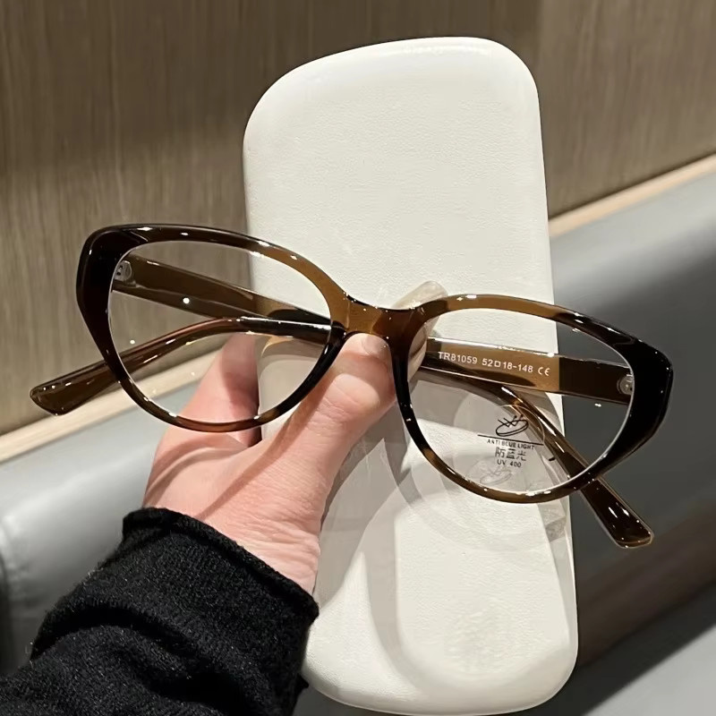 ERIKOLE Korrektionsbrille Cat Eye, Unisex, Vollrand, Kunststoff, transparent, Blaulichtfilter - Bild 2