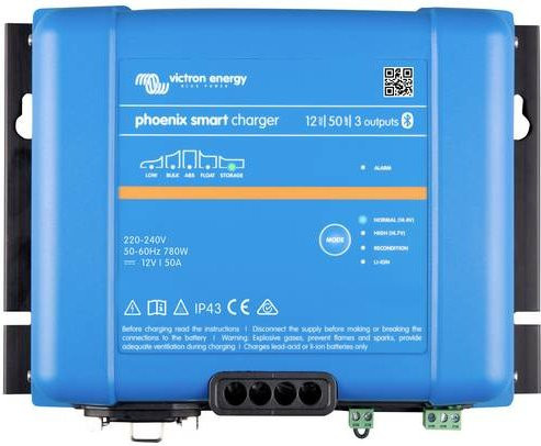 Victron Energy Phoenix Smart IP43 Charger 12/50 Bleiakku-Ladegerät in Blau mit Bluetooth und 50A Ladestrom - Bild 1