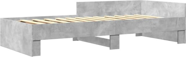 vidaXL Bettgestell für Kinder aus Holzwerkstoff in Betongrau, B/T/H: 100 x 200 cm - Bild 1