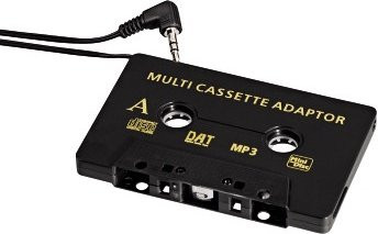 Hama KFZ-Kassettenadapter für Smartphones, MP3-Player und CD-Player mit 3,5-mm-Klinke in Schwarz - Bild 1