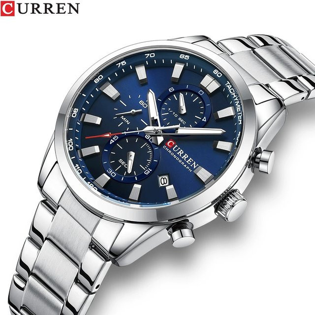 CURREN Armbanduhr Quarz, Edelstahl, Herren - Bild 1