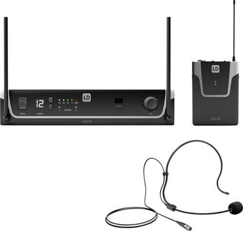 LD Systems U308 BPH Audio Extender Mikrofon in Schwarz mit XLR und 6,35 mm Klinke - Bild 1
