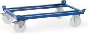 Fetra Paletten-Fahrgestell 22880 in Blau mit Polyamid-Reifen und Stahlrahmen, Ladefläche B: 101,0 cm, T: 81,0 cm - Bild 1
